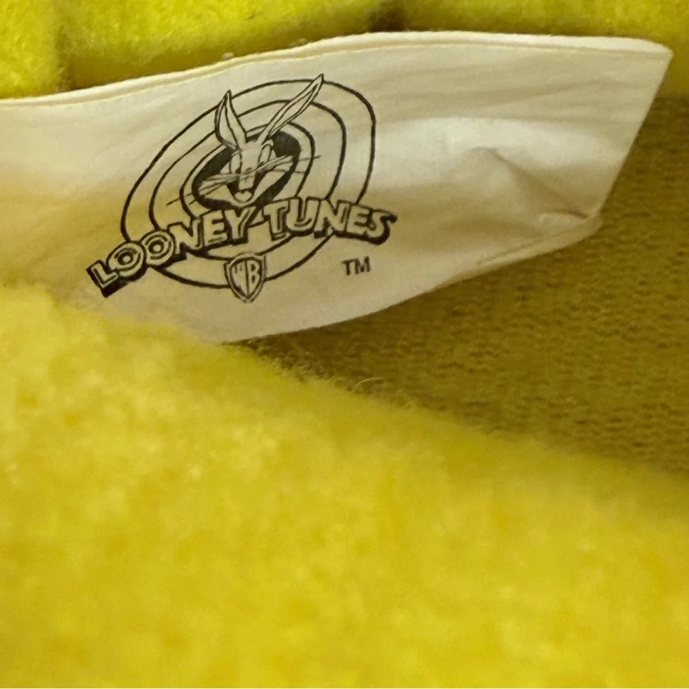 Tweety Bird Plush Slippers Youth Size Large Fits 8-10 Looney Tunes Vintage 2000s